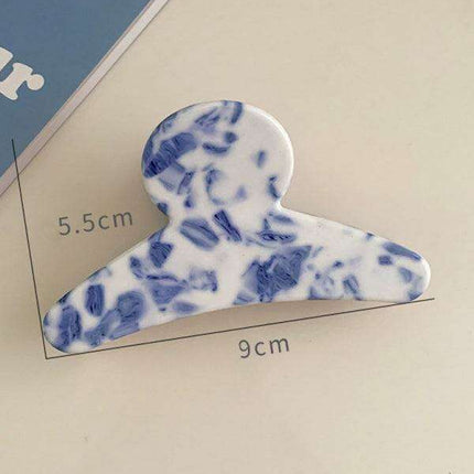 Retro Blue Floral Hairpin: Embrace Timeless Elegance in Your Style