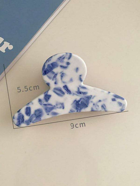 Retro Blue Floral Hairpin: Embrace Timeless Elegance in Your Style