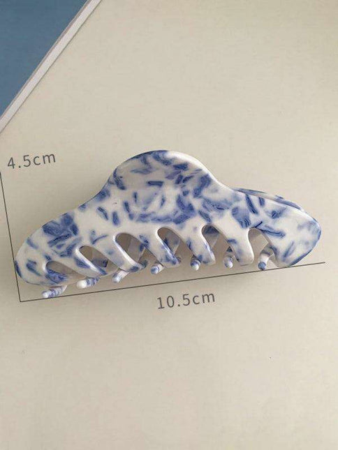 Retro Blue Floral Hairpin: Embrace Timeless Elegance in Your Style