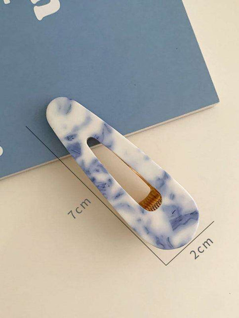 Vintage Blue and White Porcelain Hairpin - Chic Accessory for Effortless Style