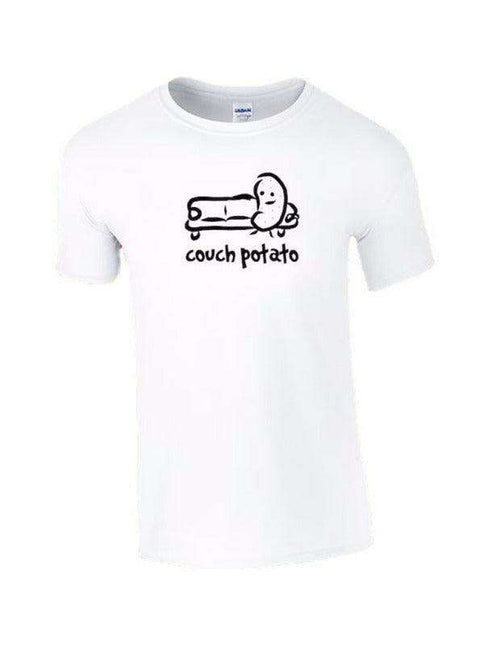 Men's Casual COUCH POTATO Graphic T-Shirt for Ultimate Comfort