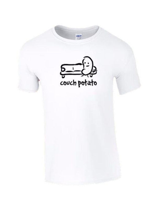 Jakoto | Men's COUCH POTATO Print Short Sleeve Round Neck T-Shirt Set