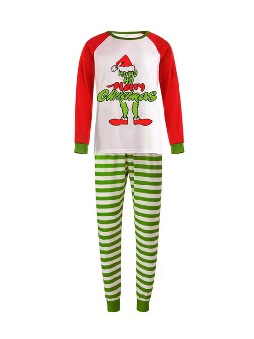 New Year's Parent-child Outfit Plaid Christmas Pajamas Cotton Parent-child Outfit (Dad Style)