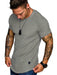 Athletic Fit Men's Muscle Tee for Gym Workout or Casual Wear