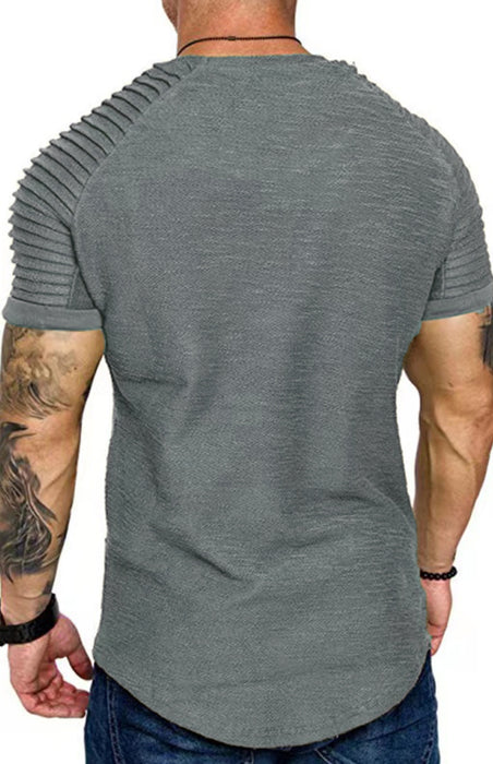 Athletic Fit Men's Muscle Tee for Gym Workout or Casual Wear