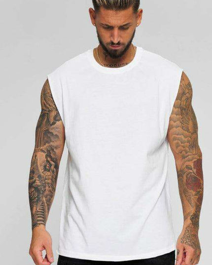 Men's Versatile Sleeveless Muscle Tank Top for Active and Casual Wear