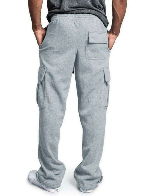 Men's Versatile Elastic Waist Cargo Pants with Utility Pockets