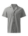 Jakoto Men's Linen Lapel Shirt with Self-Design for Casual Wear