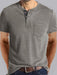 Jakoto Men's Solid Color Casual T-Shirt with Trendy Dropped Shoulder Design