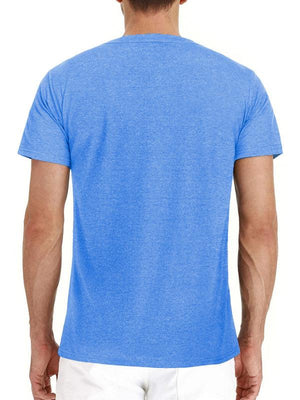 Men's solid color casual short-sleeved T-shirt-kakaclo-White-M-Très Elite