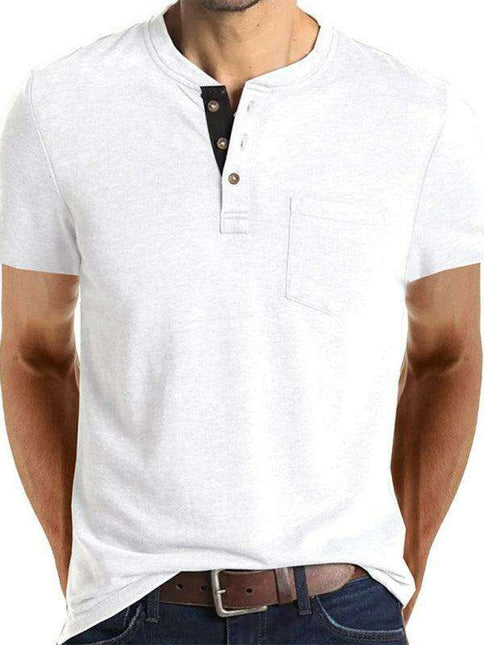 Stylish Comfort: Jakoto Men's Solid Color T-Shirt with Trendy Dropped Shoulder Sleeves