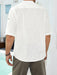 Jakoto Men's Casual Linen Shirt with Half Sleeves