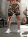 Men's Camouflage 2-in-1 Sports Shorts with Elastic Waist