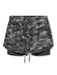 Camo Print Men's 2-in-1 Sports Shorts with Adjustable Waistband