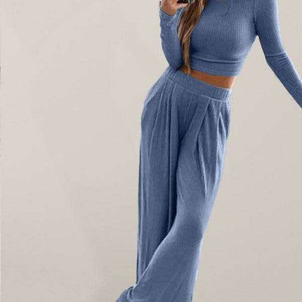 Chic Knit Lounge Ensemble - Stylish Comfort Set