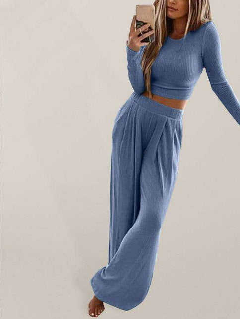 Chic Knit Lounge Ensemble - Stylish Comfort Set