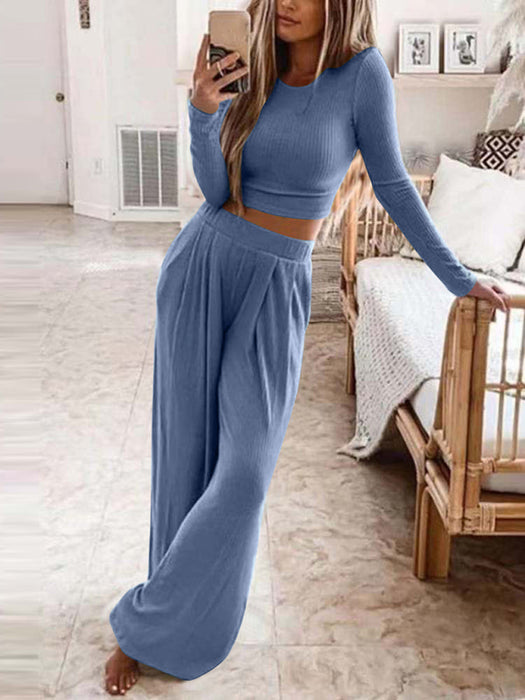 Chic Knitted Loungewear Set for Women - Comfort with Style