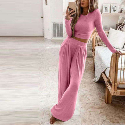 Chic Knit Lounge Ensemble - Stylish Comfort Set