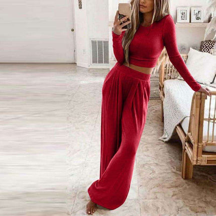 Chic Knit Lounge Ensemble - Stylish Comfort Set