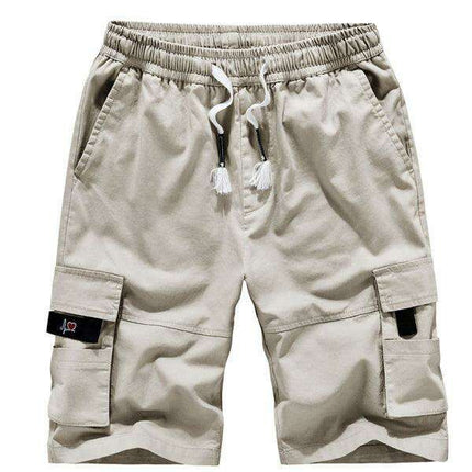 Men's Breathable Cotton Cargo Shorts with Versatile Pockets for Summer Comfort