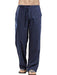 Men's Summer Casual Lightweight Linen Drawstring Pants
