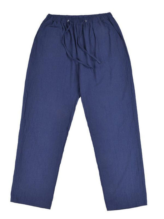 Men's Summer Casual Lightweight Linen Drawstring Pants