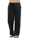 Men's Summer Casual Lightweight Linen Drawstring Pants