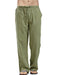Men's Summer Casual Lightweight Linen Drawstring Pants