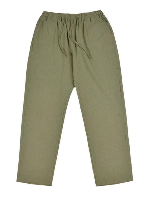 Men's Summer Casual Lightweight Linen Drawstring Pants