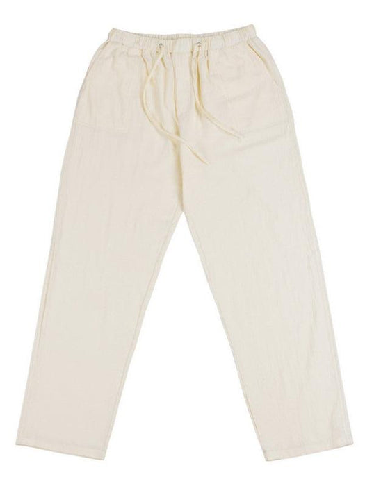 Men's Summer Casual Lightweight Linen Drawstring Pants