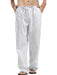 Men's Summer Casual Lightweight Linen Drawstring Pants