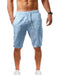 Breathable Linen Men's Capri Pants by Jakoto