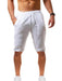 JakotoSummer Men's Linen Cropped Sports Pants - Breathable and Comfortable