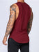 Men's Solid Color Fundamental Tank Top-Clothing, Shoes & Accessories›Men›Clothing›Tops, Tees & Shirts-kakaclo-Olive green-M-Très Elite