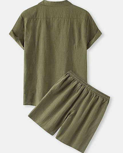 Contemporary Cotton-Linen Casual Outfit for Men by Jakoto