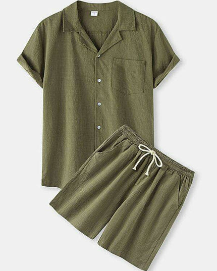 Contemporary Cotton-Linen Casual Outfit for Men by Jakoto