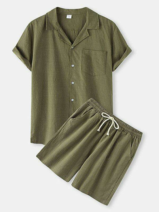 Contemporary Cotton-Linen Casual Outfit for Men by Jakoto