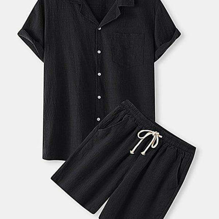 Contemporary Cotton-Linen Casual Outfit for Men by Jakoto