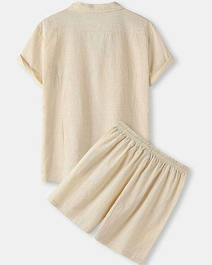 Contemporary Cotton-Linen Casual Outfit for Men by Jakoto