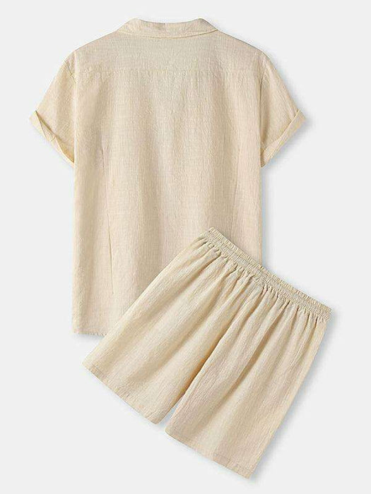 Contemporary Cotton-Linen Casual Outfit for Men by Jakoto