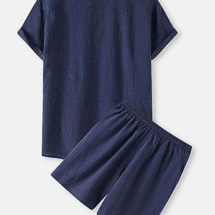 Contemporary Cotton-Linen Casual Outfit for Men by Jakoto