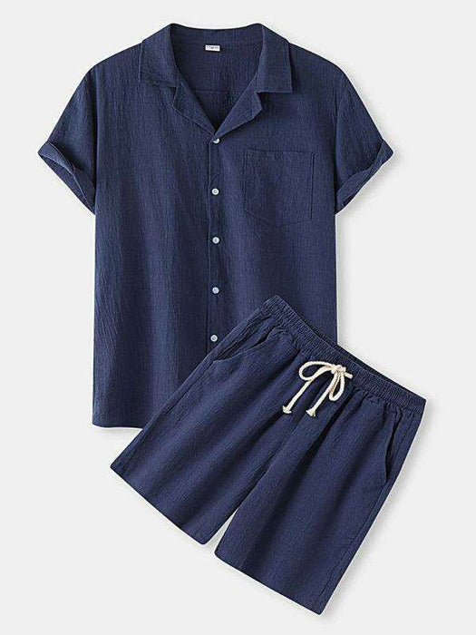 Contemporary Cotton-Linen Casual Outfit for Men by Jakoto