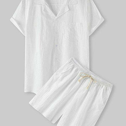 Contemporary Cotton-Linen Casual Outfit for Men by Jakoto