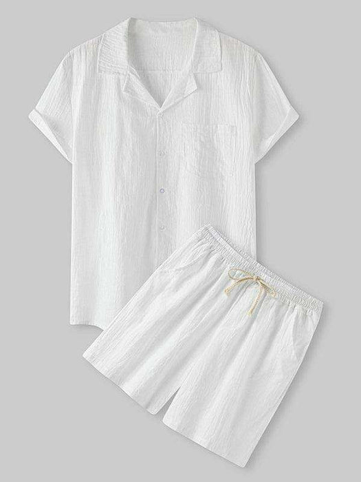 Contemporary Cotton-Linen Casual Outfit for Men by Jakoto