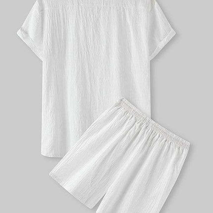 Contemporary Cotton-Linen Casual Outfit for Men by Jakoto