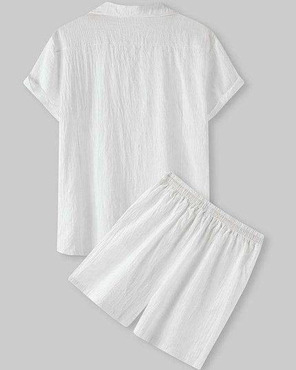 Contemporary Cotton-Linen Casual Outfit for Men by Jakoto