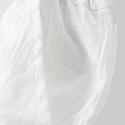 Men's Casual Cotton-Linen Blend Shorts in Korean Style