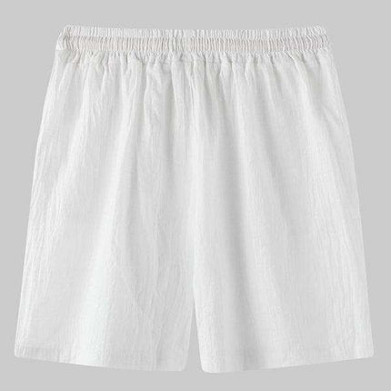 Men's Casual Cotton-Linen Blend Shorts in Korean Style
