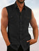 Men's Casual Cotton Linen Sleeveless Top - Effortless Style and Comfort