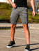 Jakotomen's skinny plaid plus size casual shorts